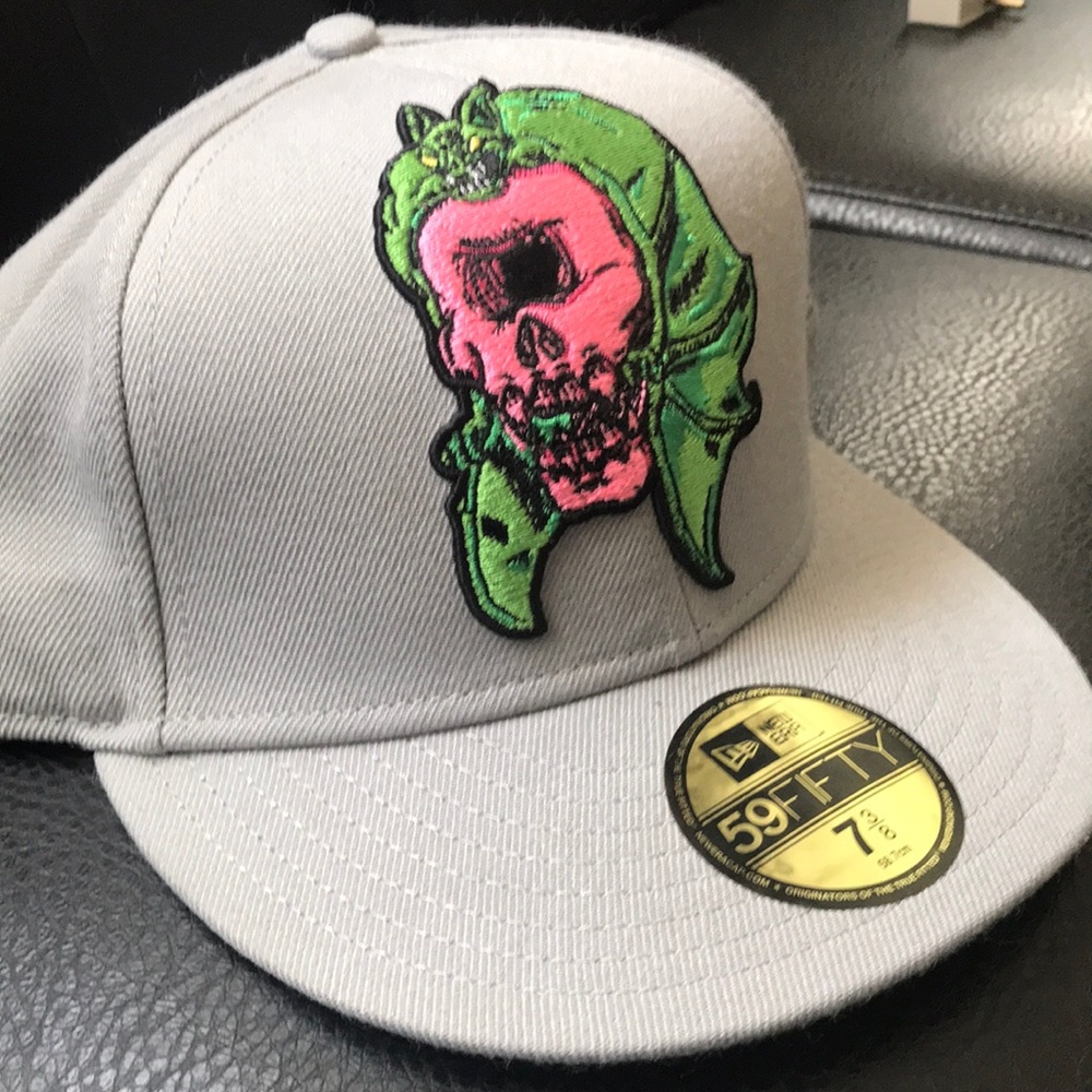 Mishka Gray Pink Green Monster Hat